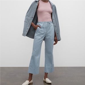 Club Monaco Tea Lounge Tea Dyed Bootcut Chinos Teal size 4